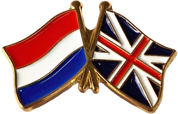 CombiCraft vriendschapsspeld Nederland - Groot Britannië 20 x 15 mm - per 5 stuks