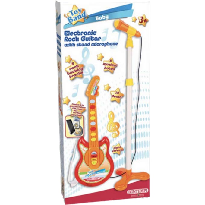 Bontempi Baby Rock Gitaar met Staand Microfoon