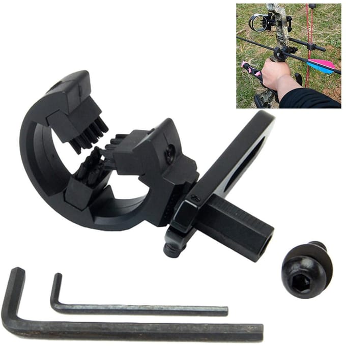 Arc et Flèche Brosse Composée Repose-flèche Universel Arc Recourbé Brosse SP812 Équipement de Chasse et d'Archery Accessoires noir