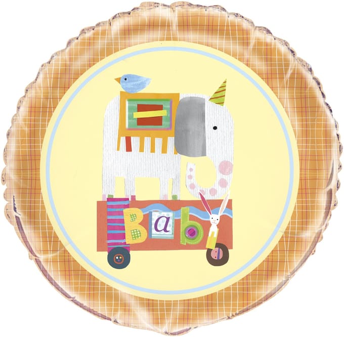 UNIQUE - Aluminium ballon kleine circus 45 cm met olifant