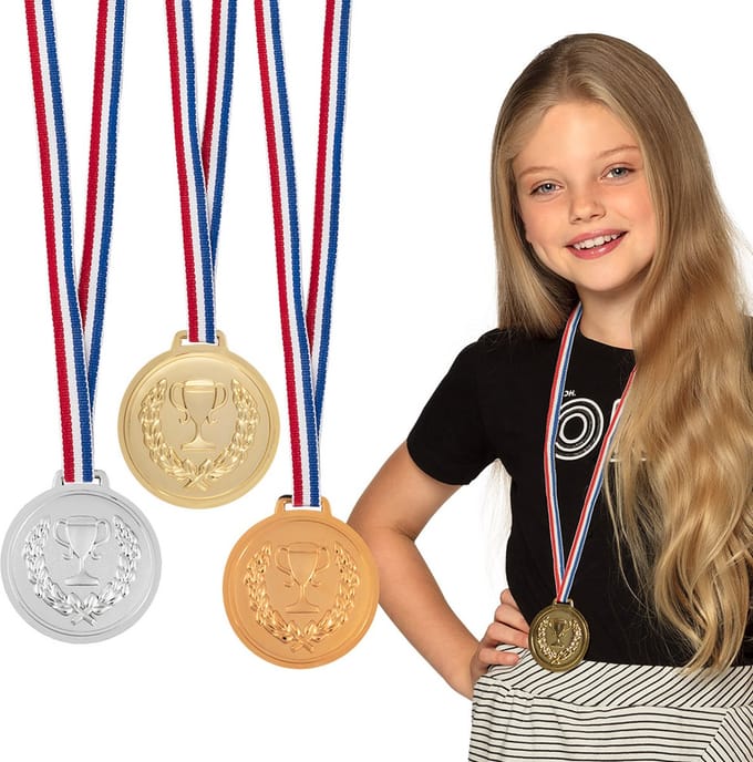 Boland - Set 3 medailles Podium - Kampioen - Wedstrijd - Winnaar - Sportprijs