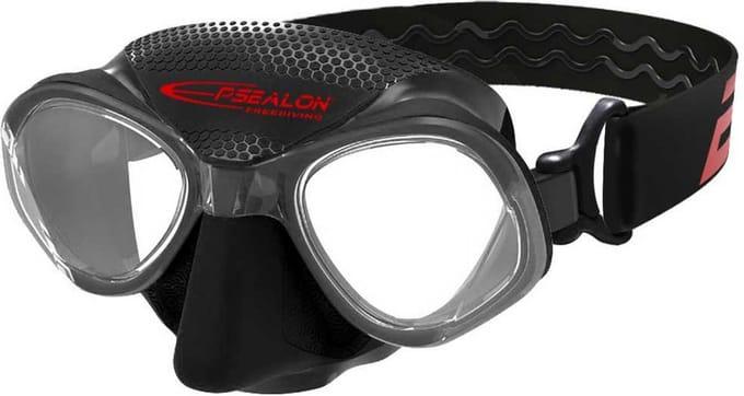 Epsealon Freezone Freedivemasker Zwart Man,Vrouw