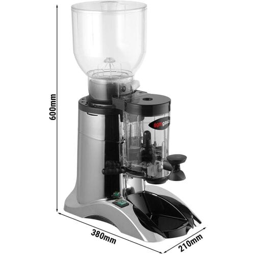 GGM Gastro Kaffeemühle - 2kg - 77dB - Mit Dosierer - Silber