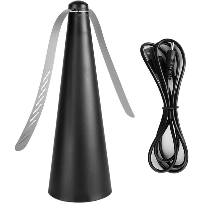 Automatische Keuken Restaurant Muggen Verjaag Ventilator Vlieg USB Afweermiddel Ventilator black