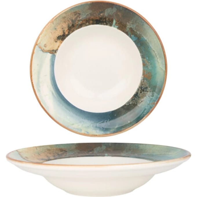 Bonna Pastabord - Futura - Porselein - 27 cm (400cc) - set van 6