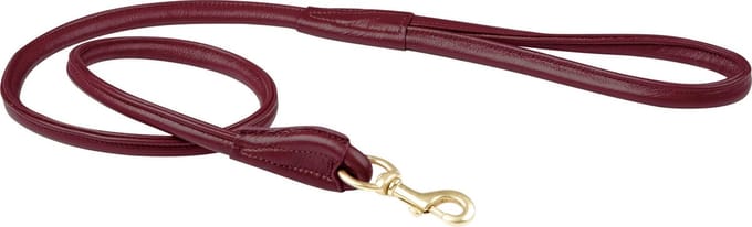 Weatherbeeta Gerolde Lederen Hondenriem - Kastanjebruin - 120cm