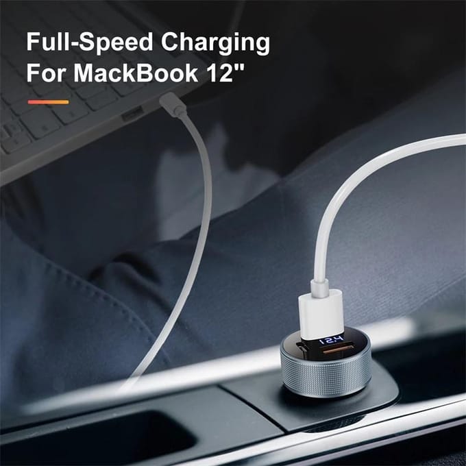 Autolader Snel opladen mobiele telefoon USB Type C Mobiel snel opladen Opladen voor iPhone-lader zwart