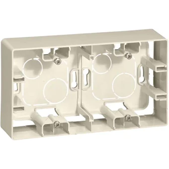 Legrand Opbouwkader 2 Modules Niloé Wit-crème