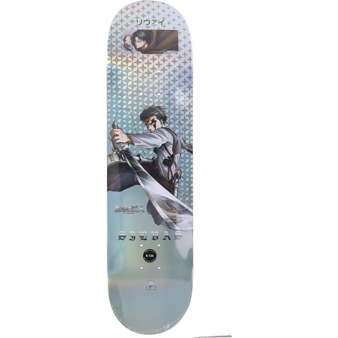 Silvas Levi Deck X Attack On Titan Groen/multi skateboard voor heren