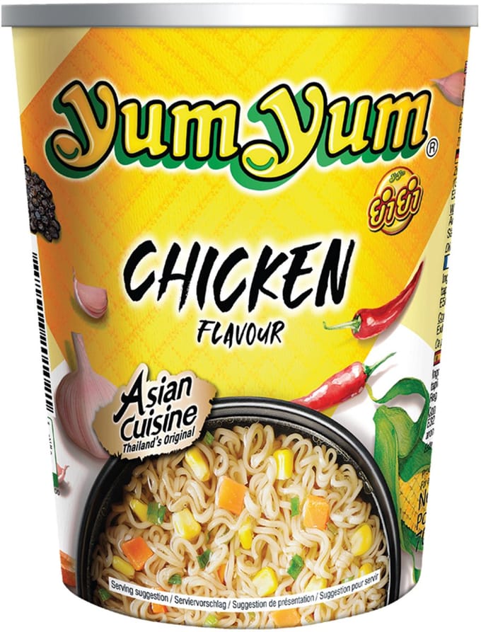 Yum Yum Instant Cupnoedels Kip 36 x 70 g