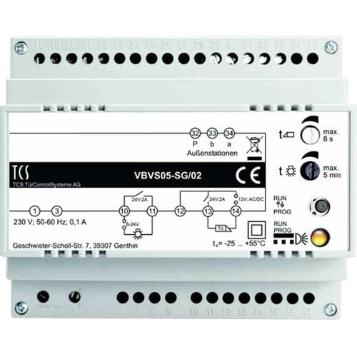 TCS TÜR Control VBVS05-SG/02 Netvoeding voor Accessoires voor deurintercom Kabelgebonden Meerdere kleuren