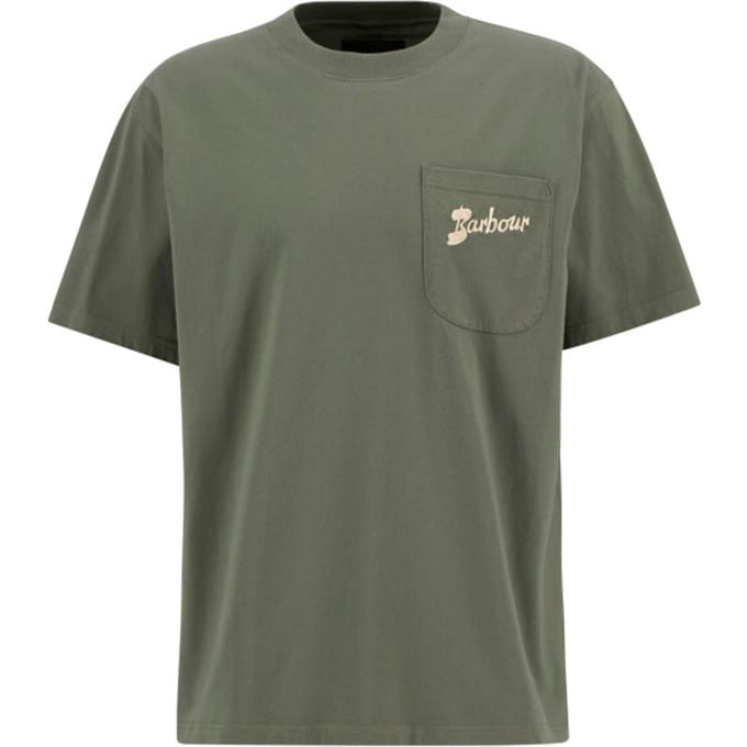 Barbour links os t-shirt mts1556 gn68 green slate