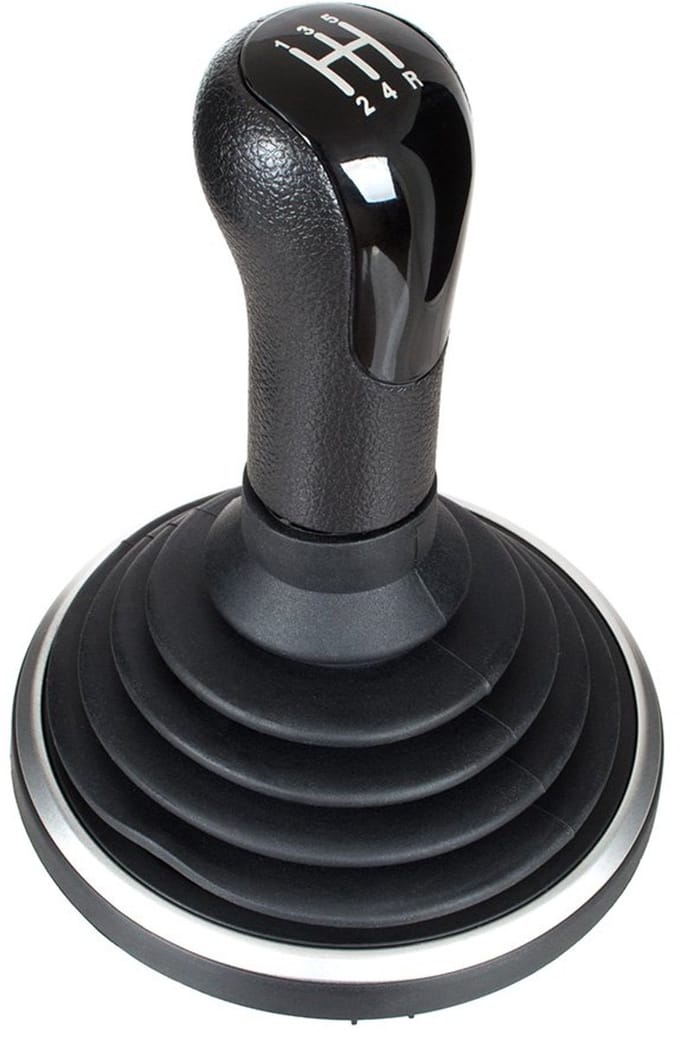 Modecar - Versnellingspookknop - Ford Fusion 2002- - Zwart/Chroom - 5 Versnellingen