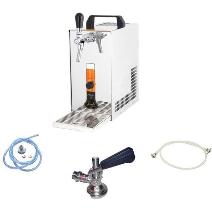 Lindr PYGMY 25K Bierkoeler Compleet Kit met Membraanpomp en Droge Koeler 35 L/u
