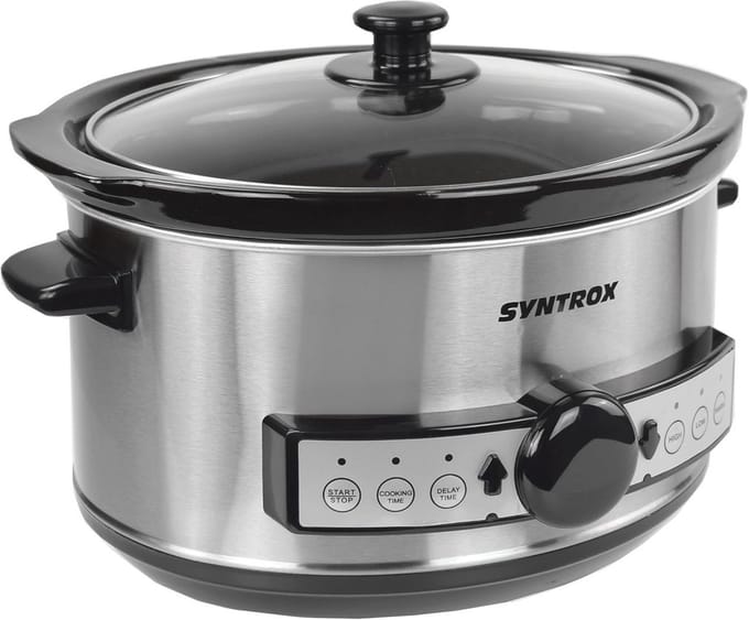 Digitale Slowcooker 3,5 Liter met Timer en Warmhoudfunctie