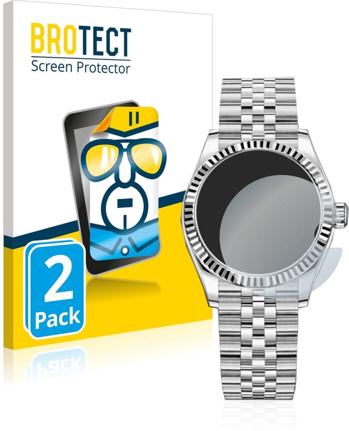 BROTECT - Screenprotector voor Rolex Datejust 31 - Folie Beschermfolie transparant 2 Stuks