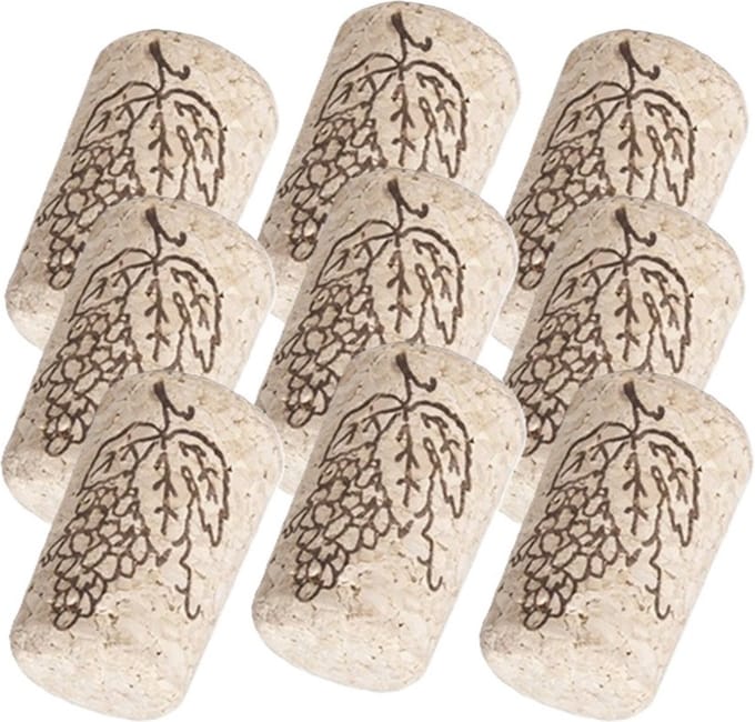 CM Hobby/diy wijn kurken - 9x - 2,5 x 4 cm - knutsel kurk - hobby en creatief