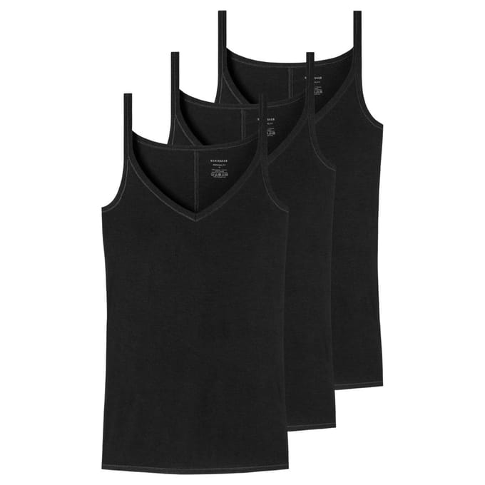 Schiesser Dames spaghettitop 3 pack Personal Fit
