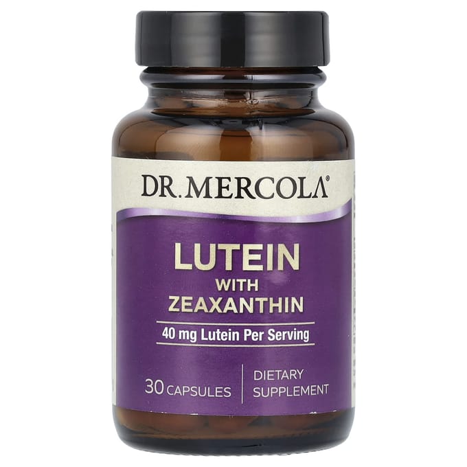 Dr. Mercola, Luteïne en Zeaxanthine, 40 mg, 30 Capsules