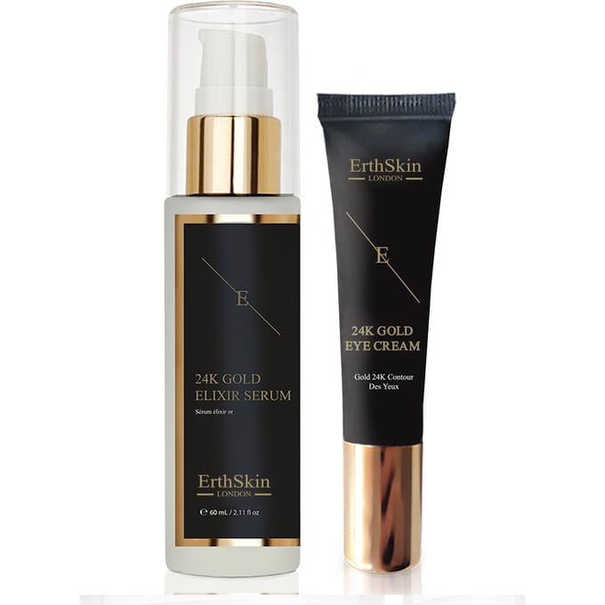 Anti-rimpel elixer serum 24k goud + crème voor onder de ogen 24k goud