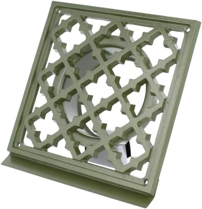 Ventilatierooster Vierkant Antiekdesign met Insectenhor en Afdriprand