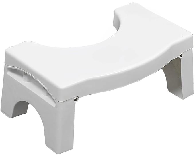 Inklapbare fysiologische voet voor toiletten