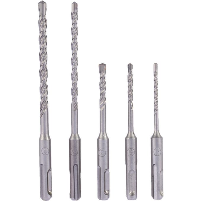 5 stuks Metselboor Set Wolfraamstaal Rechte Schacht Beton Baksteen