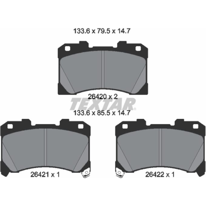 Remblokset TEXTAR 2642001