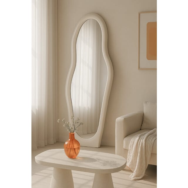Brix - Spiegel - Brix Olivia Off White - Wit - 200x85x4 cm