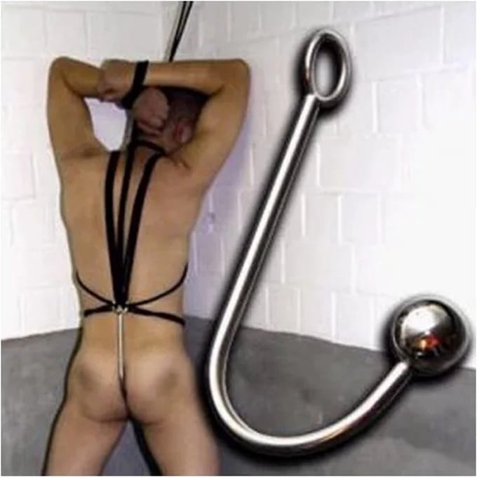 Hismith Anale Haak RVS met Bal – Anaal Speeltje – Bondage Haak