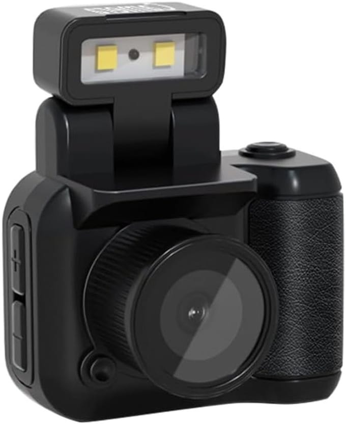 Compacte 1080P Mini Camera met 90° Draaibare Flits en 6 Filters - Ideaal voor Kinderen, Studenten en Beginners