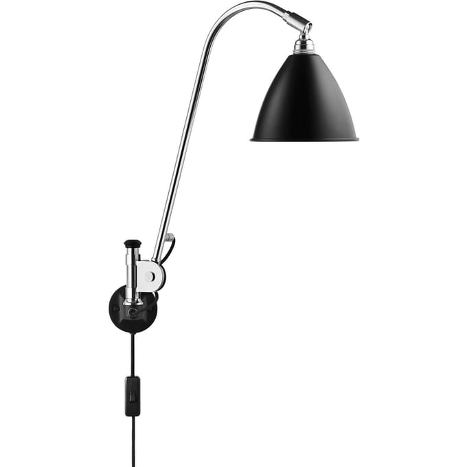 GUBI Bestlite BL6 wandlamp chroom/zwart