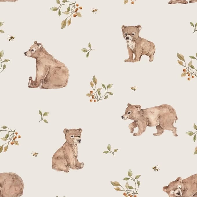 Baby behang Dekornik Little Bears
