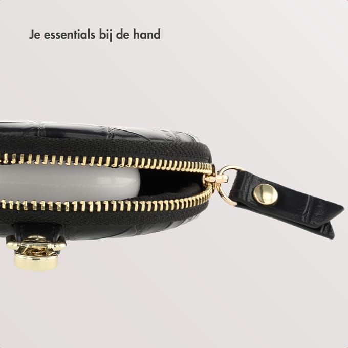 Selencia Mini Pouch - Sleutelhanger Telefoontasje - Zwart