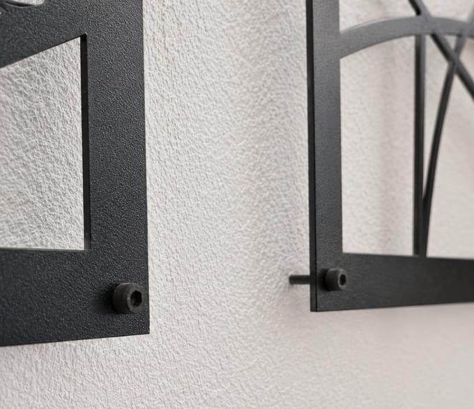 Metalen Wanddecoratie Engel – 3D Wandkunst – Wit – 101 x 133 cm