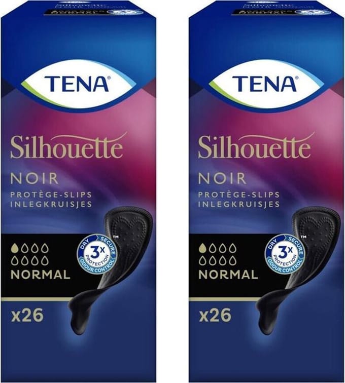 Tena Silhouette Noir Normal - 52 inlegkruisjes (2x26)