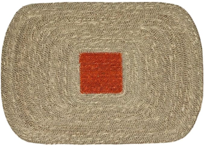 Pomax Quadri placemat zeegras 50x35cm safraan