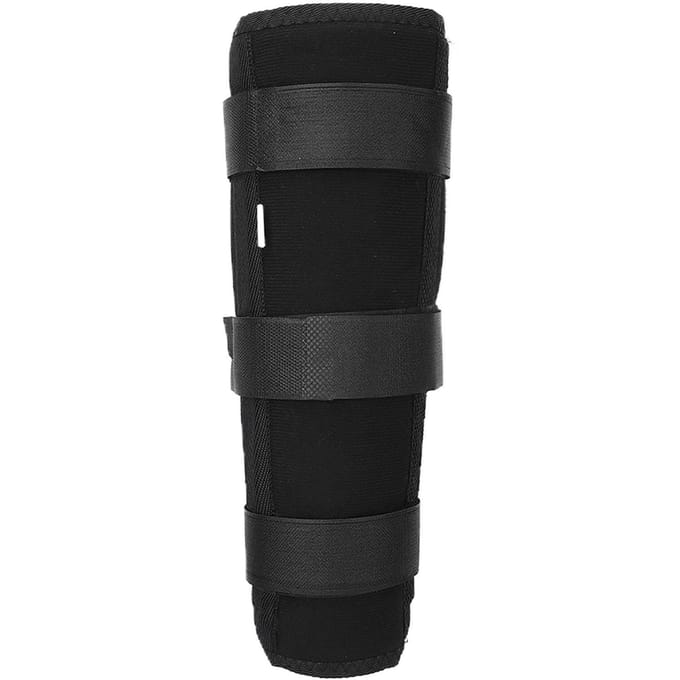 Attelle Stabilisatrice Fixe Tibia-Péroné Protecteur Tibia-Péroné Sangles de Fixation pour Fracture Tibiale M black