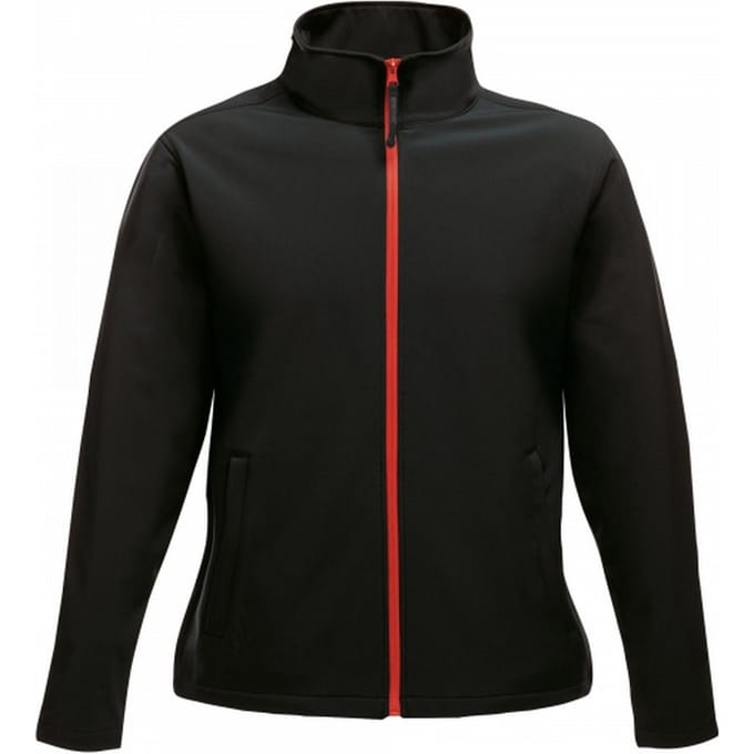 Regatta Dames/Dames Ablaze bedrukbare Soft Shell jas (Zwart/Klassiek Rood)