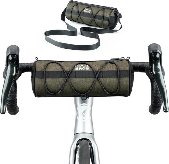 Multifunctionele Fiets Handlebar Tas - 2.4L Opslag met Schouderband voor MTB en Racefiets - Zwart