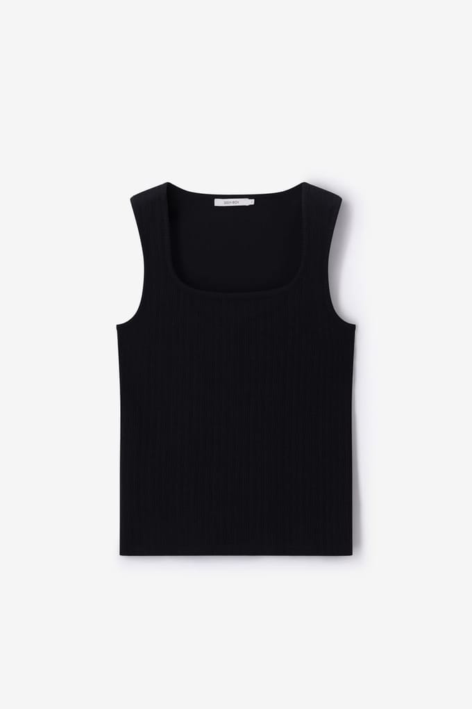 Sissy-Boy - Zwart ajour singlet