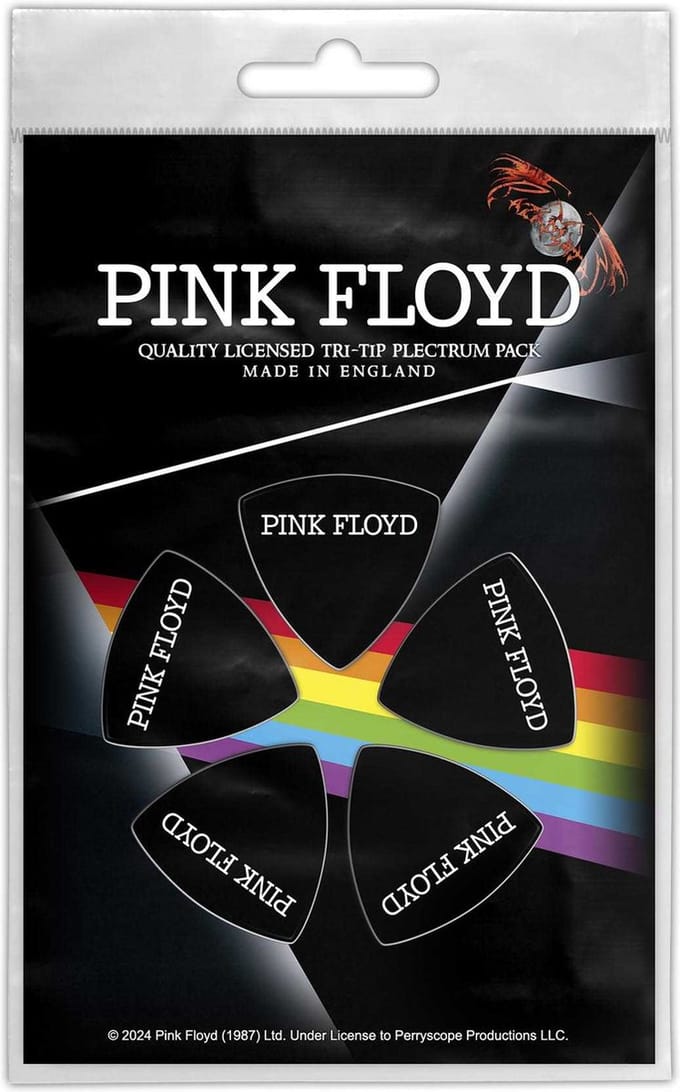 Pink Floyd - Logo Plectrum - Zwart/Wit
