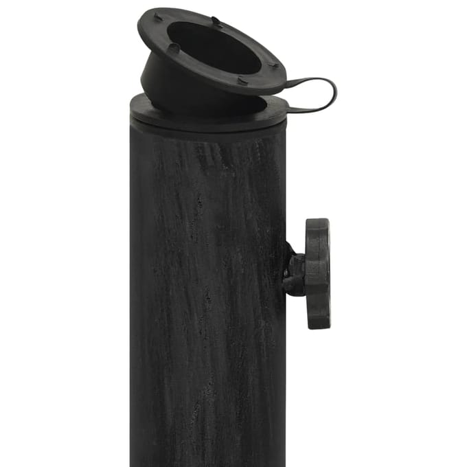 vidaXL - Parasolvoet - 44x44x32 - cm - gietijzer - zwart