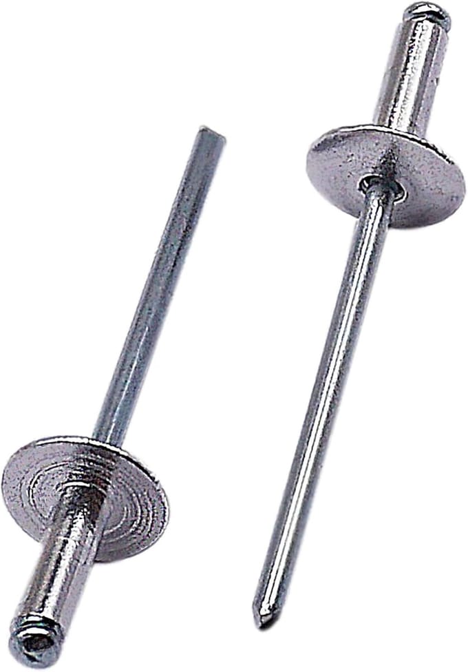 Aluminium blindklinknagels - Grote flens - Bevestigen van materialen - Grote flens drukverdeling - 32 x 12 mm - Aluminium