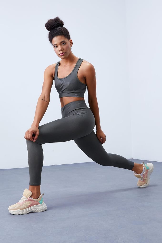 Mouwloos Activiteiten Set Met Hoge Taille Leggings