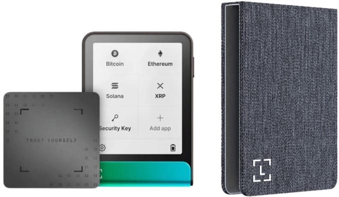 Ledger Flex Oxidate Green + Magnet Folio Business Charcoal - Voordeelbundel - Hardware Wallet set - Magnetische case