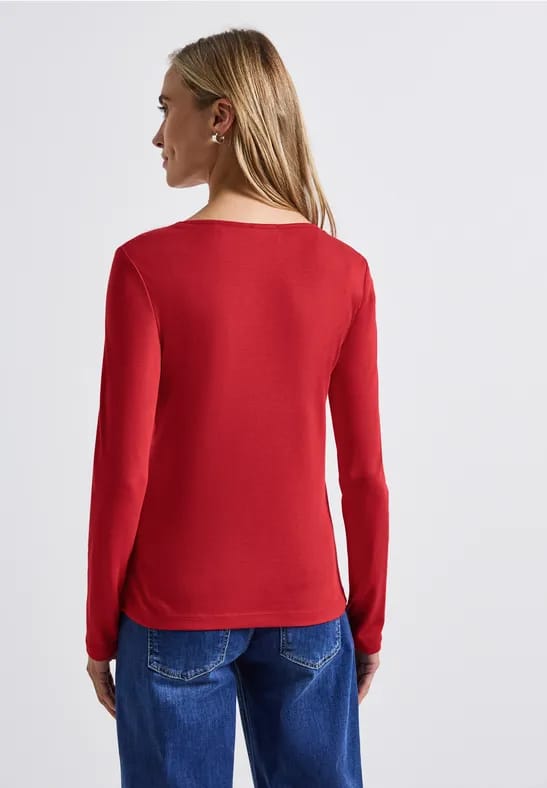 Shirt met carrée halslijn