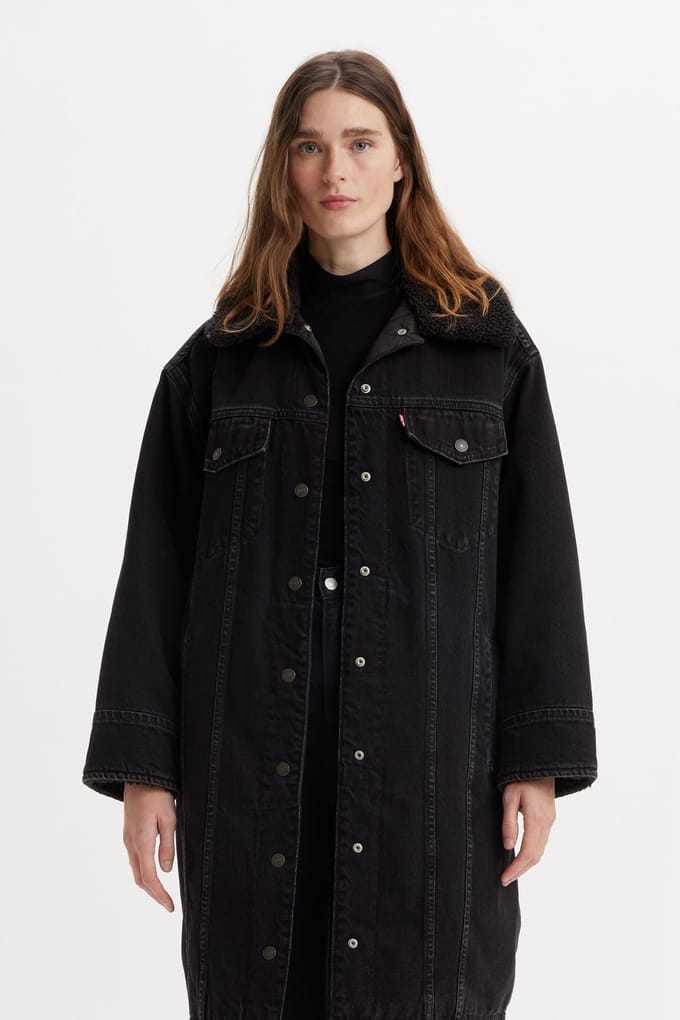 Levi's Longline Padded Trucker Come Back Trucker Taglia: S | Cappotti monopetto Outlet | Donna