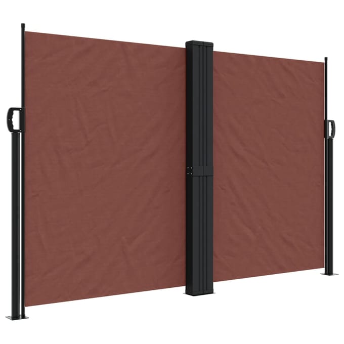 vidaXL - Windscherm - uittrekbaar - 160x1200 - cm - bruin