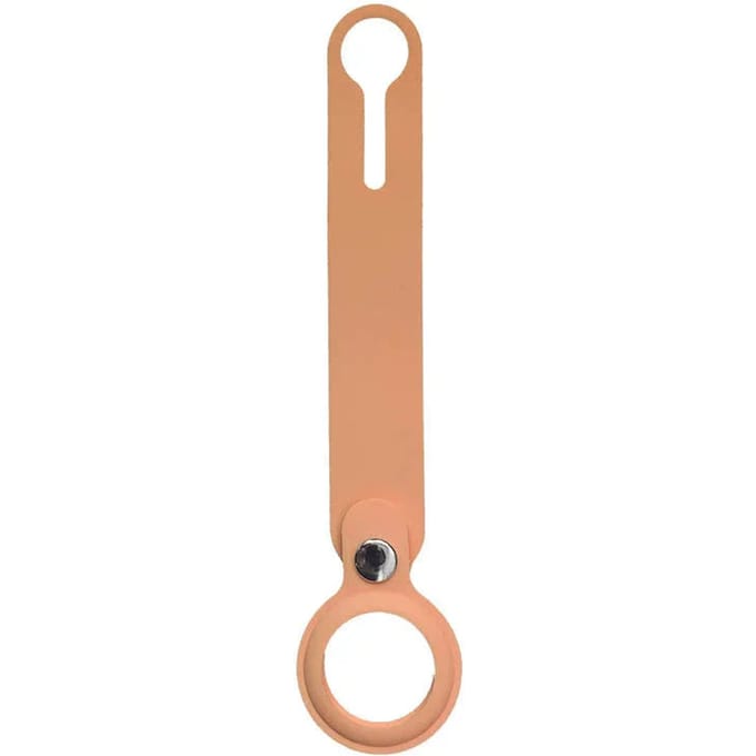 Silicone Lus Sleutelhanger - Beige - Geschikt Voor AirTag